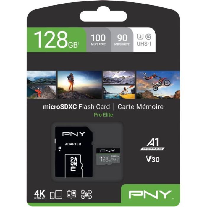 PNY PRO Elite 128 GB MicroSDXC UHS-I Clase 10 Tarjeta de Memoria 3