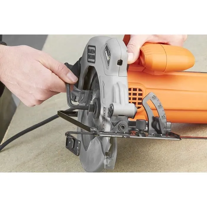 Black+Decker Sierra Circular CS1250L-QS 1250W Profundidad Corte 66mm Bisel 0-45° Velocidad 5300rpm Incluye Guía Láser Disco 190mm 4 Black+Decker Sierra Circular CS1250L-QS 1250W Profundidad Corte 66mm Bisel 0-45° Velocidad 5300rpm Incluye Guía Láser Disco 190mm 4