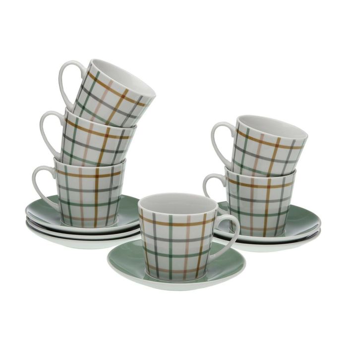 Juego de 6 Tazas con Plato Versa Peter Porcelana