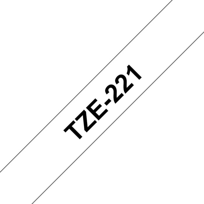 Brother TZE221 9MM BLACK ON WHITE TAPE - MOQ 25 0 Brother TZE221 9MM BLACK ON WHITE TAPE - MOQ 25 0