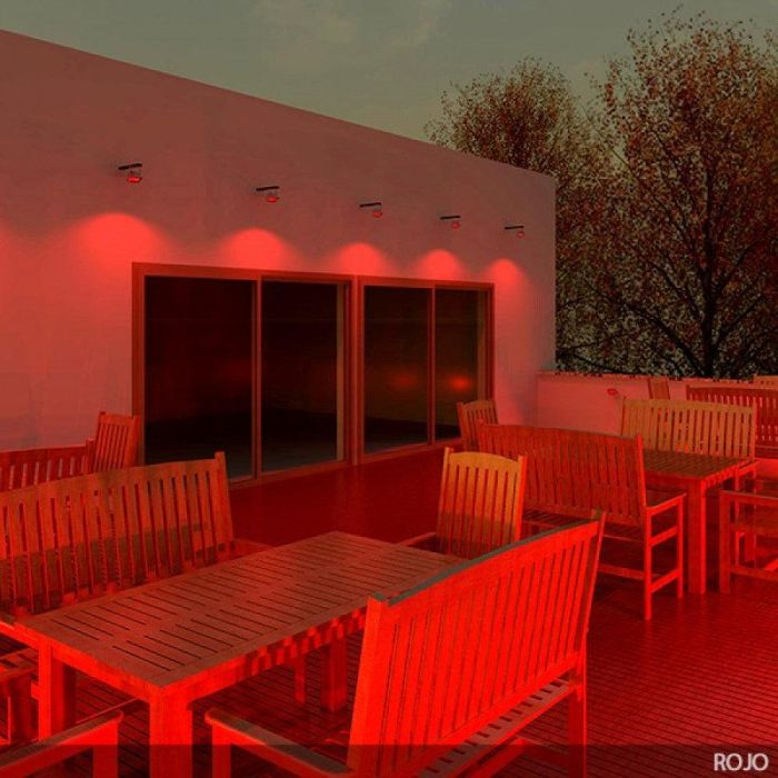 Brico BQFS11510-R Foco Proyector LED COB 10W 850Lm Rojo IP65 Aluminio 100-240V - Uso Exterior Interior 30.000h - Eq. 60W 4