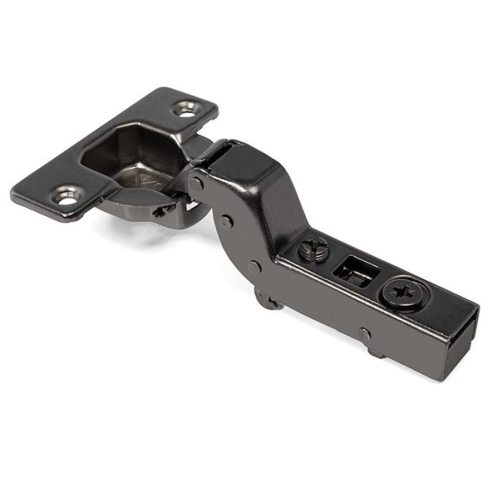 Herrajes ALK Puma Clip Cam Bisagra Cazoleta 35mm 110º con Pistón Superacodada para Muebles Acabado Grafito