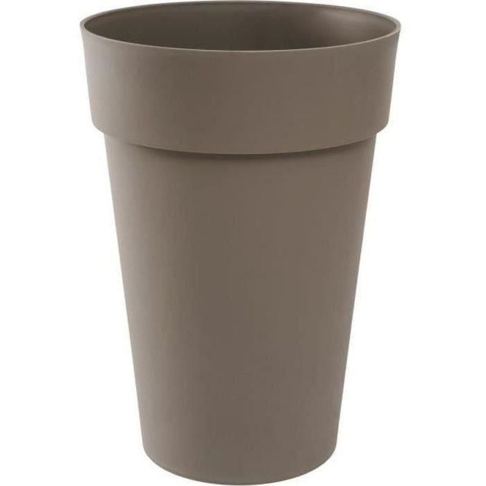 EDA Jarrón Maceta Tuscany Polipropileno Ø 46xH 65 cm 67 L Taupe | Resistente Heladas y UV, Interior/Exterior, Hecho en Francia 0 EDA Jarrón Maceta Tuscany Polipropileno Ø 46xH 65 cm 67 L Taupe | Resistente Heladas y UV, Interior/Exterior, Hecho en Francia 0