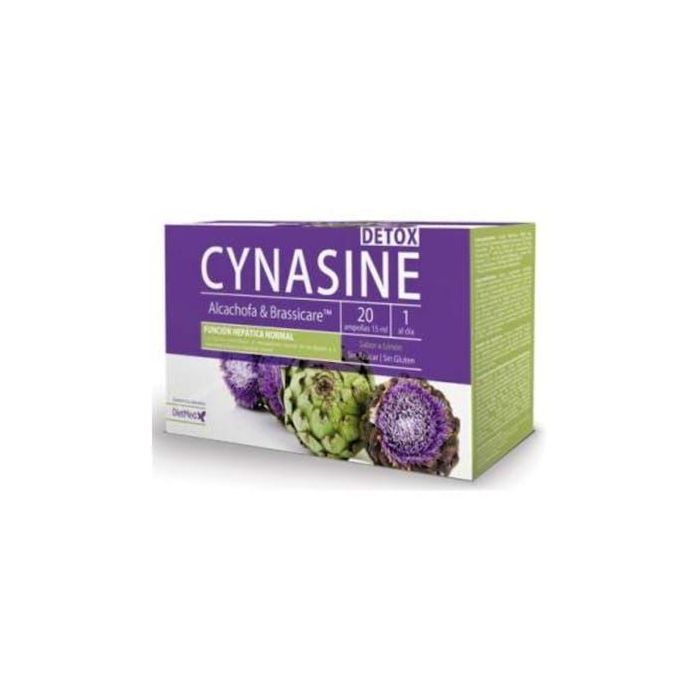 DIETMED Cynasine Detox 20 Ampollas - Suplemento Hepático con Alcachofa, Cardo Mariano y Diente de León