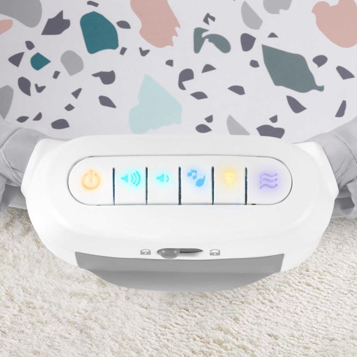 Fisher-Price Cuna Moisés Plegable Con Proyecciones GWD36 Mattel para Bebés +0 Meses 1