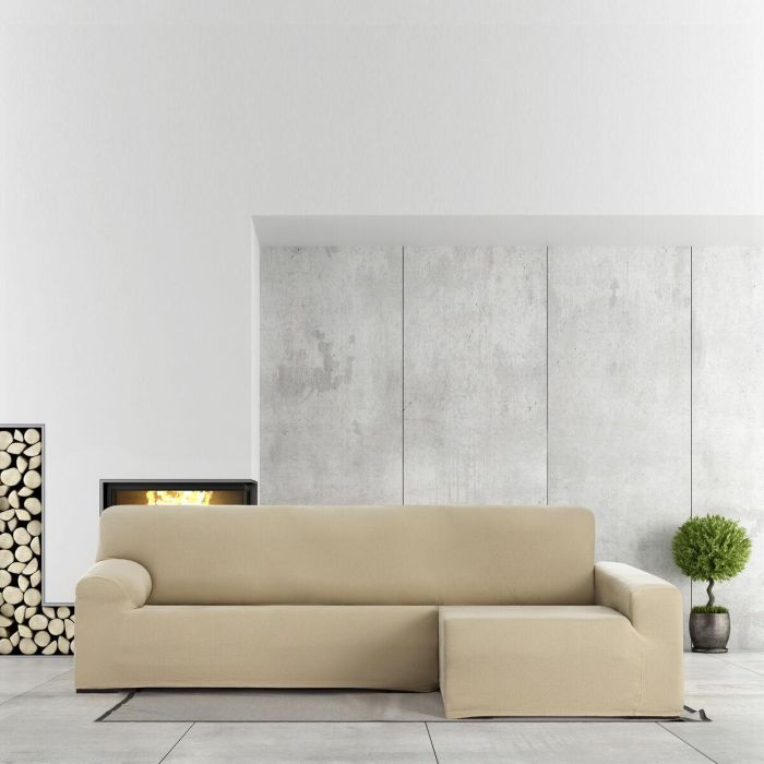 Funda para chaise longue de brazo largo derecho Eysa BRONX Beige 170 x 110 x 310 cm 5