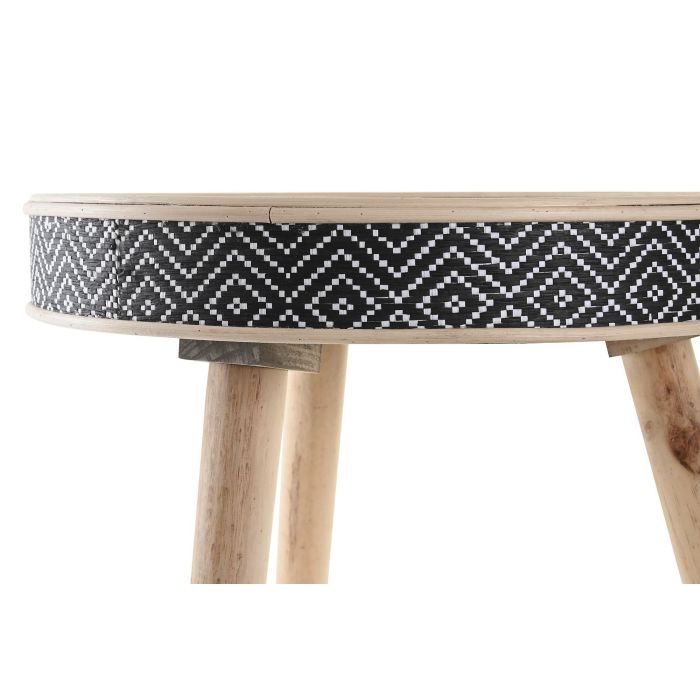 DKD Home Decor Bandeja Decoración Colonial de Madera Colores Natural y Negro 41x50x41 cm 2 DKD Home Decor Bandeja Decoración Colonial de Madera Colores Natural y Negro 41x50x41 cm 2