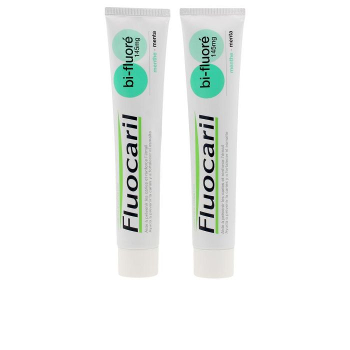 Fluocaril BI-FLUORÉ 145mg dentífrico menta Pack 2 x 75 ml Pasta de dientes