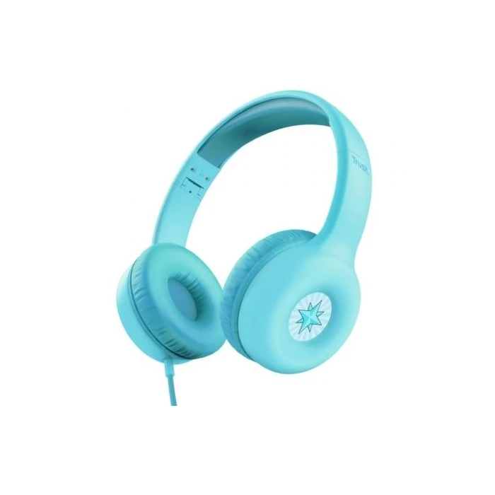Trust Auriculares Infantiles Nouna Kids con Micrófono Azules para Niños con Límite de Volumen 0 Trust Auriculares Infantiles Nouna Kids con Micrófono Azules para Niños con Límite de Volumen 0