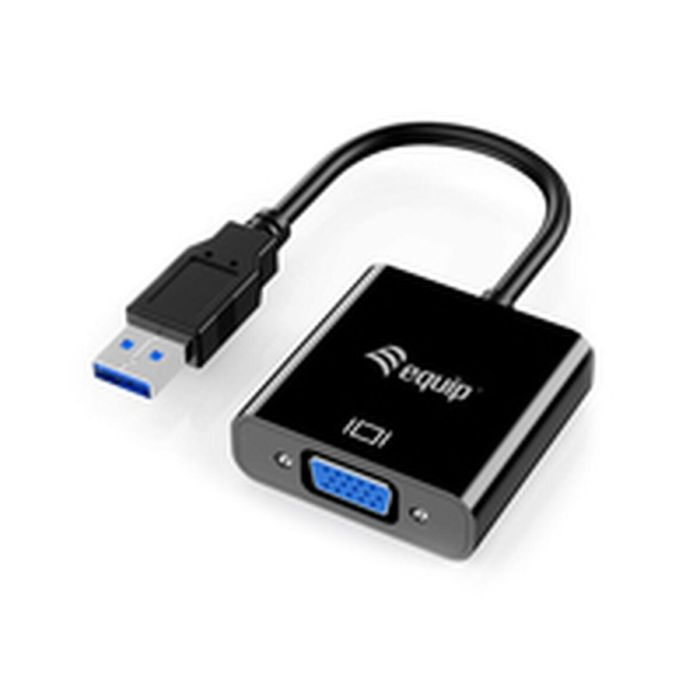 Adaptador USB a VGA Equip 133384 Negro 6 Adaptador USB a VGA Equip 133384 Negro 6