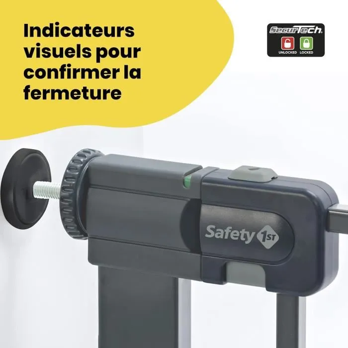 Safety 1St Barrera de seguridad para niños Easy Close - Metal - Negro 5