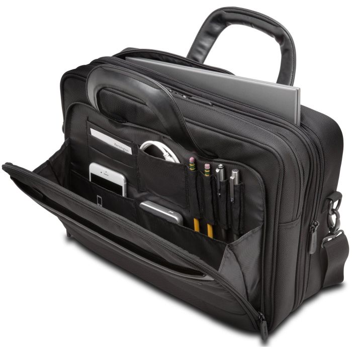 Kensington Maletín para portátil Contour 2.0 Business 15,6" negro Ergonómico, RFID, impermeable y resistente a pinchazos 1 Kensington Maletín para portátil Contour 2.0 Business 15,6" negro Ergonómico, RFID, impermeable y resistente a pinchazos 1