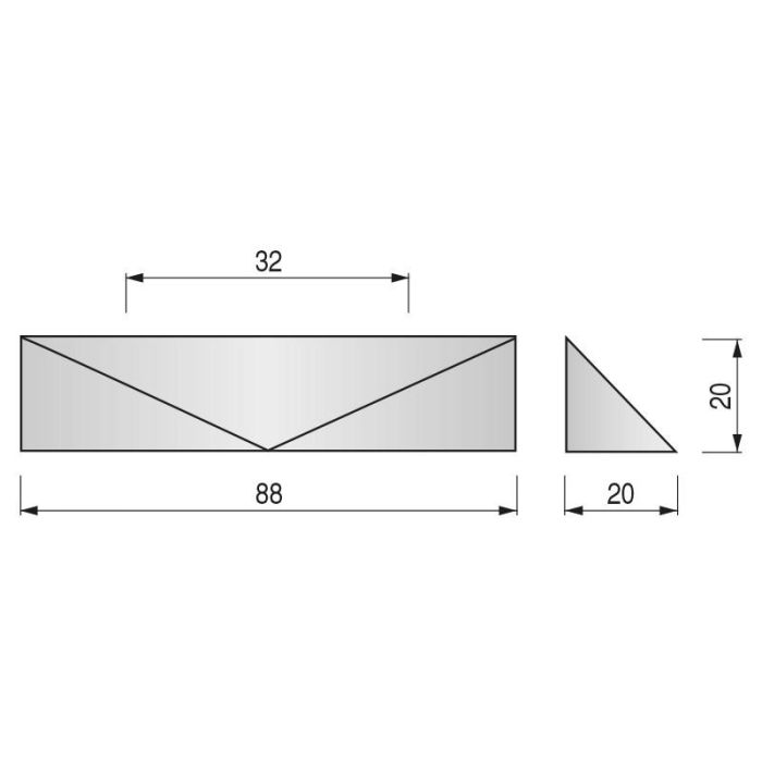 VIEFE Kares Tirador Zamak Distancia entre Centros 32mm Níquel Cepillado 1