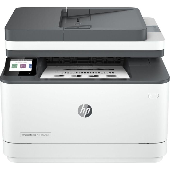 HP LaserJet Pro 3102fdw Multifunción Inalámbrica Impresora, Fotocopiadora, Escáner y Fax con Dúplex Automático Blanco y Negro