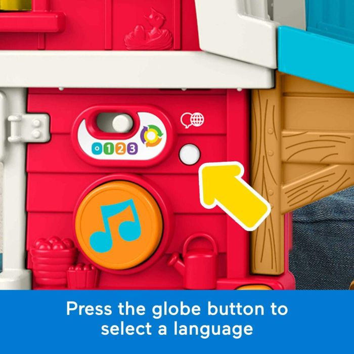 Fisher-Price JGX08 Conjunto de juego multilingüe Little People Animales de granja 8