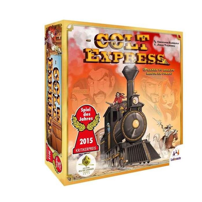 Ludonaute Juego de Mesa Colt Express - Estrategia para Convertirse en el Bandido más Rico del Salvaje Oeste, 2-6 Jugadores 10+ Años