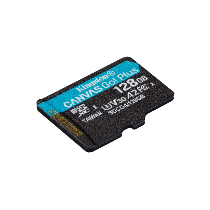 Kingston Technology 128GB microSDXC Canvas Go Plus Gen4 200R A2 U3 Paquete individual sin ADP 1