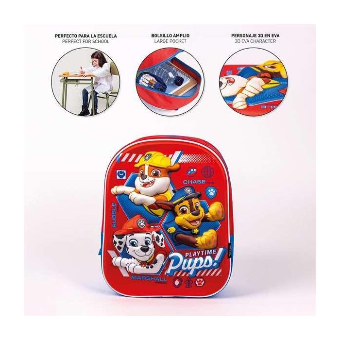 Mochila infantil 3D paw patrol 25x31x10 cm 7 Mochila infantil 3D paw patrol 25x31x10 cm 7