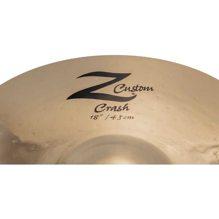 Zildjian Crash 18" Z Custom Plato de Batería Metal Brillante Aleación B20 3