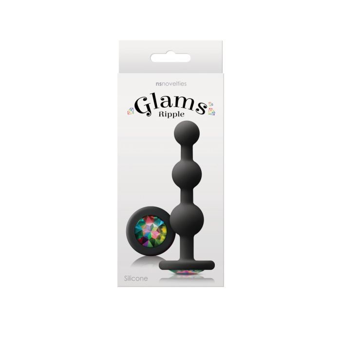 Plug Anal NS Novelties Glams Negro (9 cm) 3