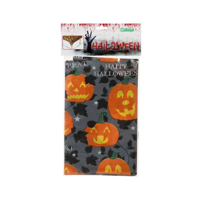 Mantel Halloween 132x177 cm Calabaza Gris 1 Mantel Halloween 132x177 cm Calabaza Gris 1