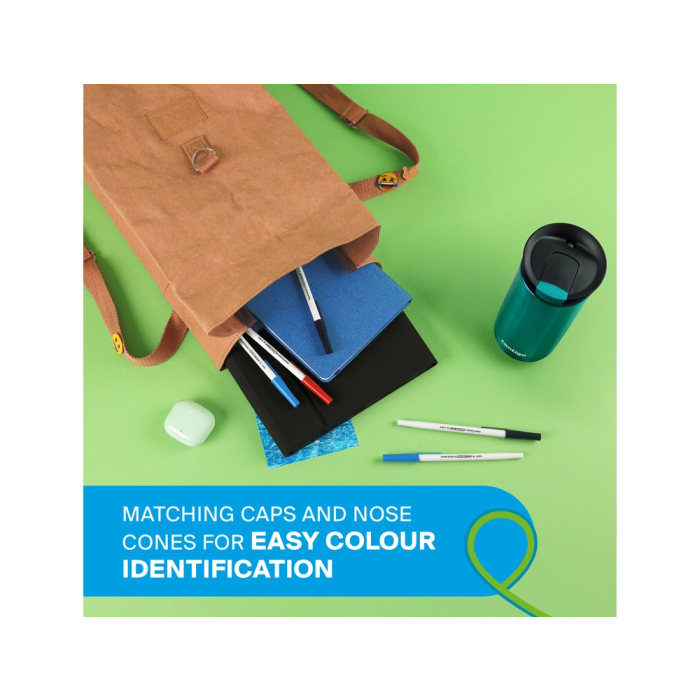 Papermate Kilométrico Bolígrafo Punta 1 mm Plástico Reciclado 80% Color Azul Caja 50 Unidades 6