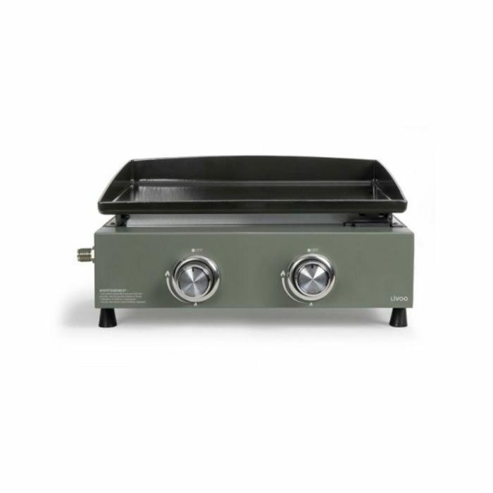 Plancha de gas Livoo 5000w con placa de acero esmaltado de 45,5 x 35,5 cm - DOC323 5
