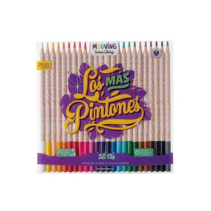 Lapices De Colores Mooving Estuche De 24