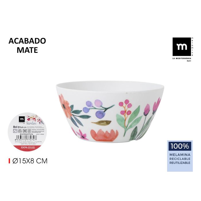 La Mediterranea Bol Mel Garden, 14.5 x 14.4 x 7 cm (24 Unidades) La Mediterranea Bol Mel Garden, 14.5 x 14.4 x 7 cm (24 Unidades)