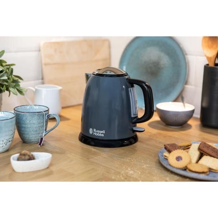 Russell Hobbs 24993-70 Hervidor Mini Colours Plus+ Gris, 1 Litro, Ahorro de Energía, Diseño Compacto 5 Russell Hobbs 24993-70 Hervidor Mini Colours Plus+ Gris, 1 Litro, Ahorro de Energía, Diseño Compacto 5