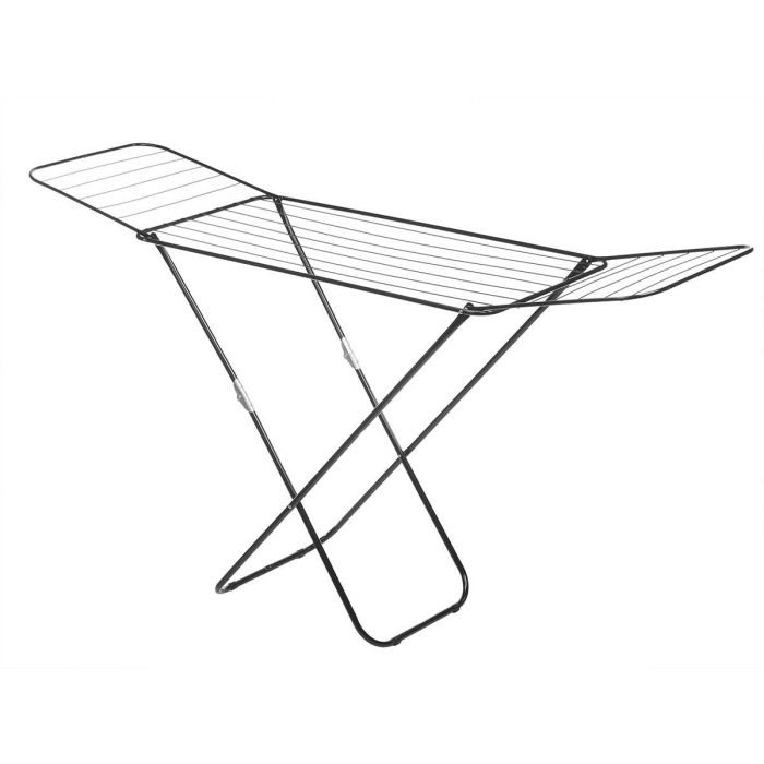 Kipit Tendedero Metálico Plegable 18 Metros Negro, 127 x 4 x 50 cm (Set de 6) 1 Kipit Tendedero Metálico Plegable 18 Metros Negro, 127 x 4 x 50 cm (Set de 6) 1