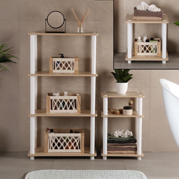 Estanteria 2 Alturas Blanca Versa 40X41CM 3