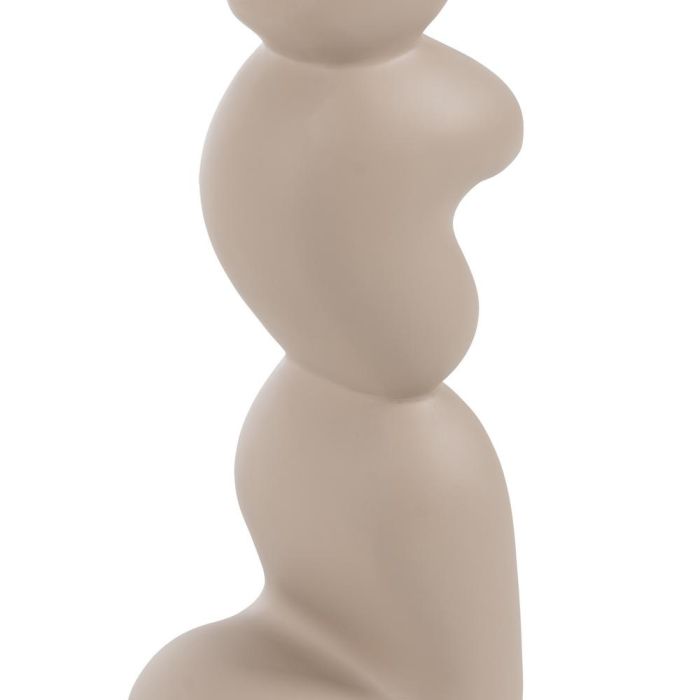 Lámpara Suelo Beige Resina Iluminación 35 X 35 X 128 cm