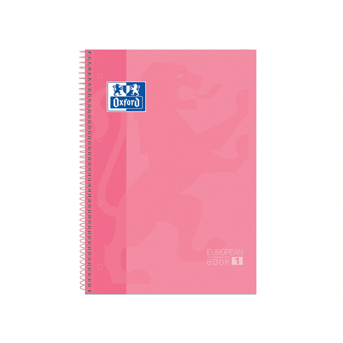 Oxford Bloc Espiral Tapa Extradura Microperforado DIN A4 80 Hojas Cuadros 5 mm Color Rosa Dulce 1 Oxford Bloc Espiral Tapa Extradura Microperforado DIN A4 80 Hojas Cuadros 5 mm Color Rosa Dulce 1