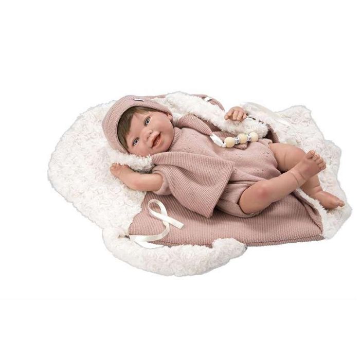 Muñeca reborn arias 45 cm gimena c/saco portabebe 19