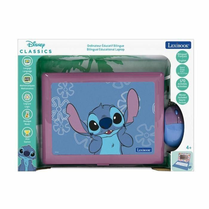Lexibook AAAMW25468 Ordenador Educativo Stitch 170 Actividades Bilingüe EN/FR 7 Categorías Educativas 5