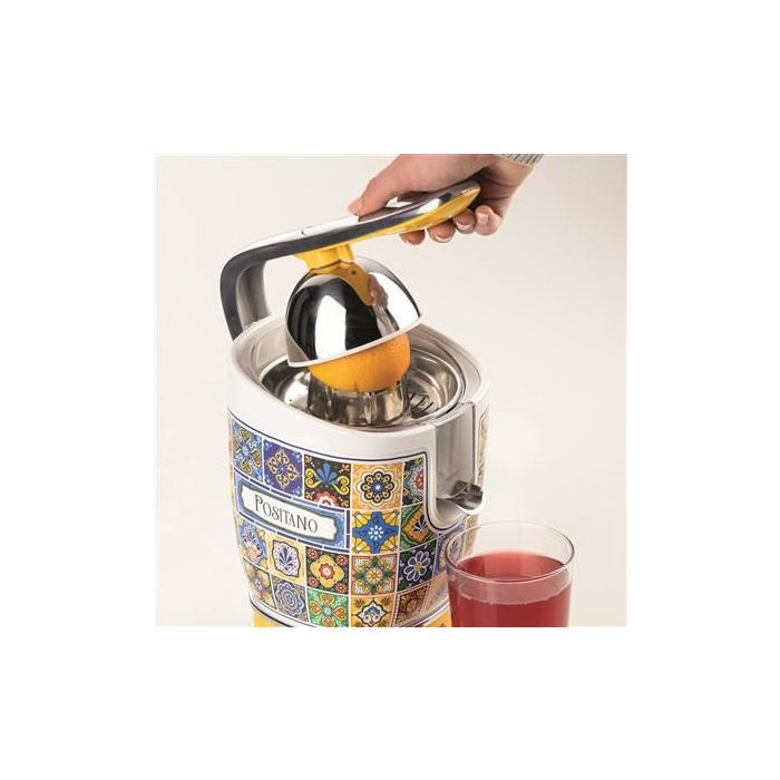 Ariete Exprimidor Positano de diseño retro, acabado en metal, con 2 conos para zumos saludables 3 Ariete Exprimidor Positano de diseño retro, acabado en metal, con 2 conos para zumos saludables 3