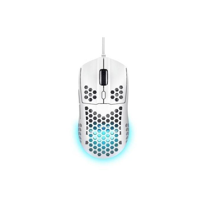 Trust Gaming GXT 929W Helox Ratón Gaming Óptico 6400 DPI Ultraligero 65g RGB 6 Botones Programables Cableado USB Blanco 3 Trust Gaming GXT 929W Helox Ratón Gaming Óptico 6400 DPI Ultraligero 65g RGB 6 Botones Programables Cableado USB Blanco 3