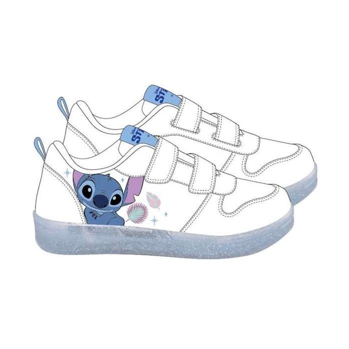 Cerdá Deportiva Escolar Stitch T026 Suela PVC Blanca - Calzado Niños