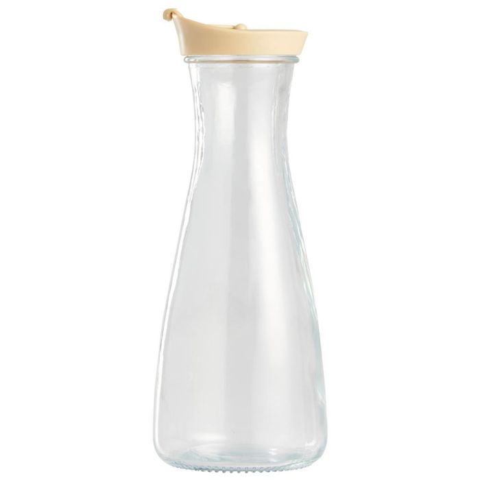 Botella Day 1 L con Tapa Surtida para Bebidas, Cristal y Plástico, Colores Arena Natural, Verde Musgo y Amarillo Arena 5 Botella Day 1 L con Tapa Surtida para Bebidas, Cristal y Plástico, Colores Arena Natural, Verde Musgo y Amarillo Arena 5