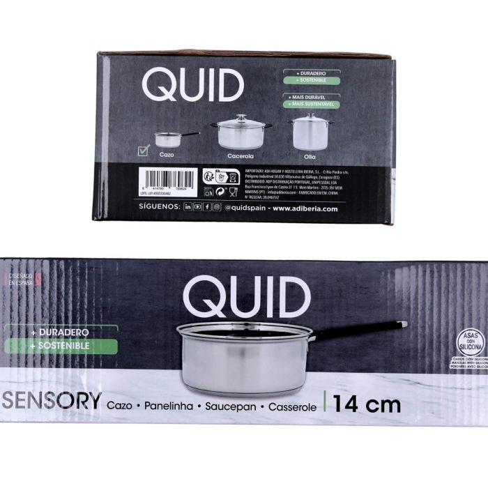 Cazo Acero Inoxidable Sensory Quid 14 cm - 0,9 L 2