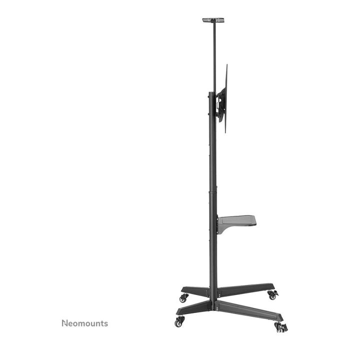 Neomounts FL50-550BL1 Carrito Móvil para Pantallas de 37"-70", Estante para Cámara, Carga Máx. 50 kg, Altura Manual 128,5-145 cm, VESA 100x100-600x400 (Negro) 16