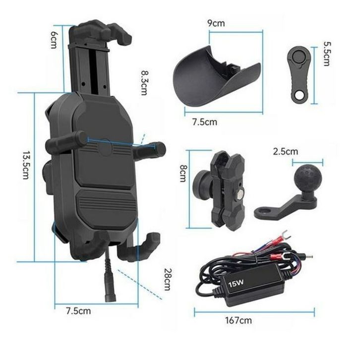 Soporte para Coche Freedconn MC29 Negro 5