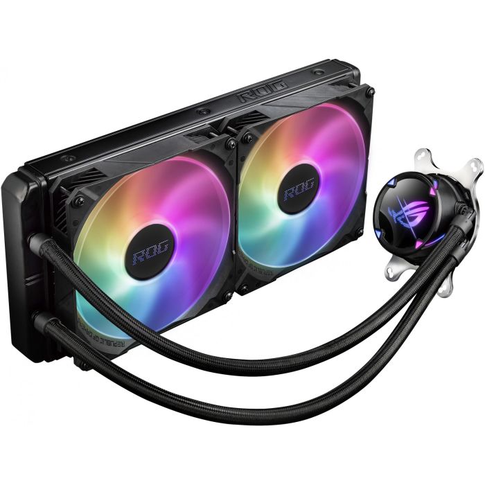 ASUS ROG Strix LC II 280 ARGB - Kit de Refrigeración Líquida All-in-One para CPU, 2 Ventiladores de 14cm PWM, Iluminación ARGB
