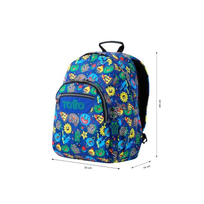 Totto Mochila Acuareles MA04ECO021-2416N-8JZ 20L, convertible en carro, con organizador y compartimento para pc 2 Totto Mochila Acuareles MA04ECO021-2416N-8JZ 20L, convertible en carro, con organizador y compartimento para pc 2