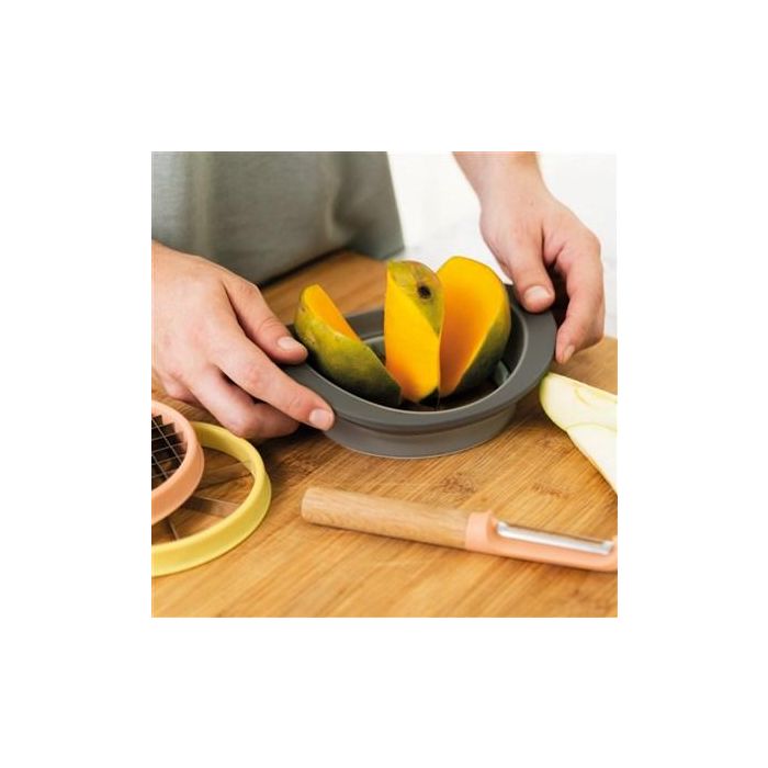 Berghoff 3950020 Set Cortador Frutas y Verduras Rápido, Seguro y Fácil con Cuchillas Intercambiables de Acero Inoxidable 1 Berghoff 3950020 Set Cortador Frutas y Verduras Rápido, Seguro y Fácil con Cuchillas Intercambiables de Acero Inoxidable 1