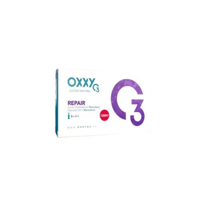 OxxyO3 Repair Aceite Hiperozonizado 1200 IP Piel Crítica y Sensible 5 Monodosis x 5ml