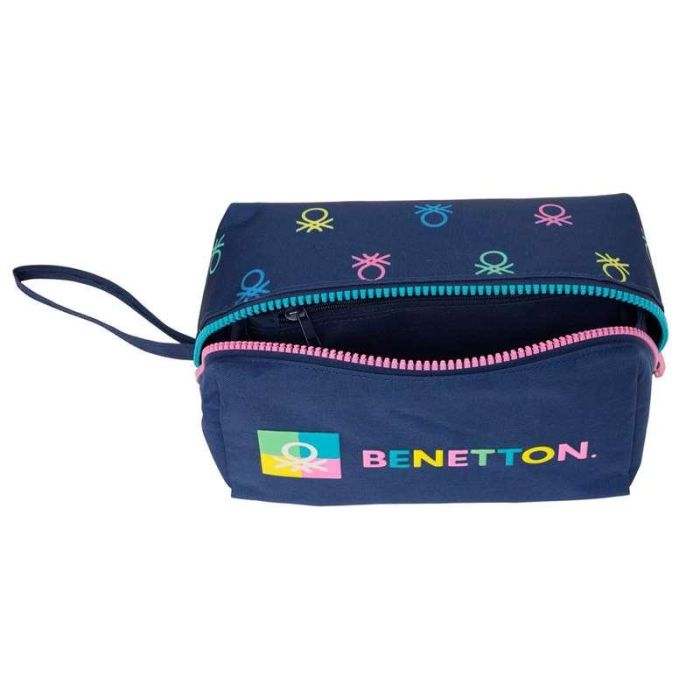 Estuche Escolar Benetton Cool Azul marino 22 x 10 x 10 cm 1