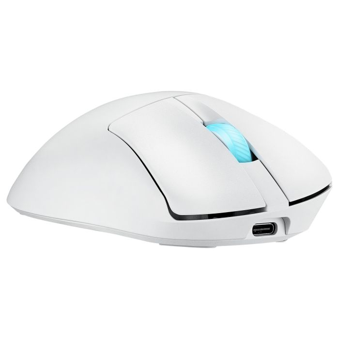 Asus ROG Keris II Origin WHT Ratón Gaming Mano Derecha RF Wireless + Bluetooth + USB Óptico 42000 DPI Blanco 90MP04A0-BMUA10