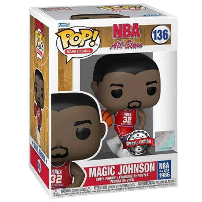 Funko POP NBA Legends: Figura Magic Johnson Exclusiva de Vinilo en Caja Regalo con Ventana